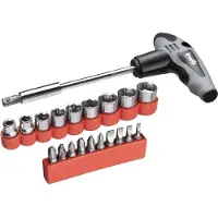 Kwb 49119390 Set 21 Bits, flexibler Schraubendreher-Bithalter, 1/4 Zoll