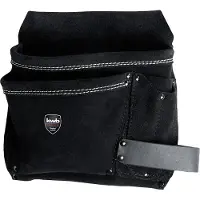 Kwb 906510 - Werkzeughüftgurt - Schwarz - Leder - 5 Taschen - 235 mm - 235 mm (906510)