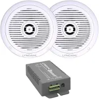 Lyndahl LYNCS180IPS2 2-Wege Set Einbau-Lautsprecher 120 W 4 Ω Weiss 1 Set