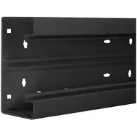 Hager BR6513019011 Brüstungskanal-Unterteil PVC frontrastend BR 68x130mm OT 80mm in graphitschwarz - 2 Meter