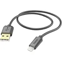 Hama 00201580, 1,5 m, Lightning, USB A, Männlich, Männlich, Schwarz