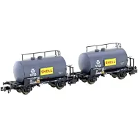 Hobbytrain 2 Leichtbau-Kesselwagen DB/VTG/Shell, Ep.IV
