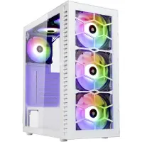 Kolink OBSERVATORY HF GLASS WHITE ARGB, Midi Tower, PC, Weiß, ATX, micro ATX, Mini-ITX, Metall, Gehärtetes Glas, Multi