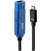 Lindy 43380, 5 m, USB C, USB A, USB 3.2 Gen 1 (3.1 Gen 1), Schwarz