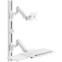 Speaka Professional SP-MM-960 1fach Monitor-Wandhalterung 43,2cm (17/ ) - 109,2cm (43/ ) Weiss Höh