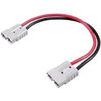 TRU COMPONENTS Hochstrom Batteriesteckverbinder Verlängerungskabel 300 mm TC-12195676 Schwarz