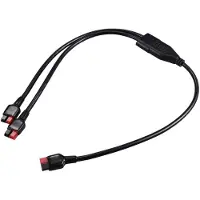 TRU COMPONENTS 2-Wege-Batterieanschluss-Verteilerkabel TC-12195708 Schwarz Inha