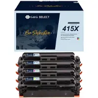 G&G Toner ersetzt HP 415X Kompatibel Kombi-Pack Schwarz, Cyan, Magenta, Gelb W2030X/W2031X/W2033X/W