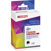 Edding EDD-457 Tintenpatronen Doppelpack, schwarz kompatibel zu Canon PG-570XL, Schwarz, 22 ml, 2 Stück(e), 770 Seiten, Doppelpack