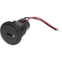Procar Power USB-C Einbausteckdose PD/QC mit LED max. 30 Watt Belastbarkeit Stro