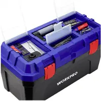 Workpro WP283003 572 x 300 x 295 mm Werkzeugkasten unbestückt Blau, Schwarz