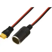 TRU COMPONENTS Zigarettenanzünder auf XT60-Kabel 2 m TC-13619284 Schwarz, Rot I