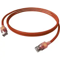 EasyLan DualBoot LED Patchkabel RJ45 S/FTP Cat.6A (Class EA), mit saCon Stecker, LSOH, rot, 7 m