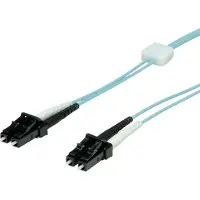 EasyLan LWL-LED-Patchkabel duplex 50/125µm OM3, LC/LC, türkis, 1 m