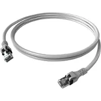 EasyLan DualBoot PushPull IP20 Patchkabel, Cat.6 (Class E), grau, 3 m