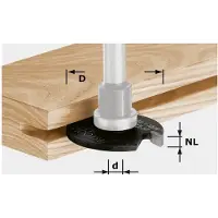 Festool Scheibennutfräser HW D40 x 4 mm (ohne Spindel und Kugellager)