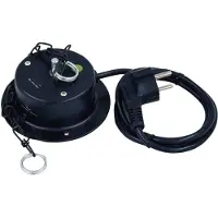Eurolite MD-1015 Rotary motor with plug, Schwarz, 230 V, 50 Hz, 300 g, 113 x 133 x 58 mm