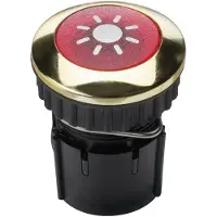 Grothe 63042 Ringeklokke Belyst Enkel Guld 24 V/1,5 A