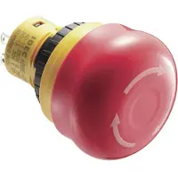Idec AB6E-3BV02PRM Nødstopknap 250 V/AC 3 A 2 x brydekontakt IP65 1 stk