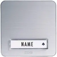 M-E Modern-Electronics MODERN-ELECTRONICS Klingelplatte 1fach KTA-1 A/S Silber 12 V/1 A (KTA-1 A/S)