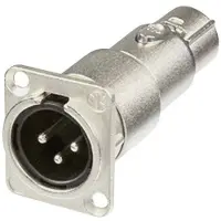 Neutrik NA3MDF, XLR, XLR, Grau