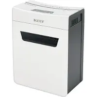 Leitz IQ 4M Protect Premium Aktenvernichter P5, Mikroschnitt 2 x 15 mm, 14 l, 4 Blatt Schnittleistung, Anti-Papierstau-Technologie, weiß