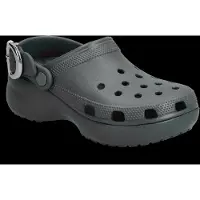 Crocs Clog Damen Classic Platform Dipped Buckle Carbon-Schuhgröße 39 - 40