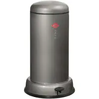 Wesco 134531-13 Baseboy 20 Abfalleimer in GRAPHIT mit 20 Liter Abfallvolumen und Fußtritt / Treteimer / Mülleimer