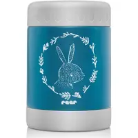 Reer ColourDesign Edelstahl-Warmhaltebox, Thermobox, Thermo Behälter, Babynahrung, Petrolblau, 300 ml, 90411
