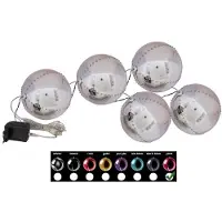 Europalms LED Snowball 8cm, rosa 5x (83501238)