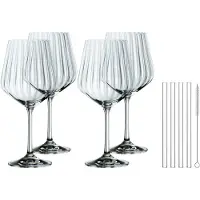 Nachtmann Feel Good G&T Glas 64 cl 4er-Pack + Strohhalm