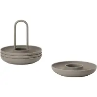 Zone Denmark Eierbecher Singles Taupe (4-teilig)