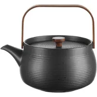 Asa selection Teekanne Japandi With Wooden Handle Black 1,5 L