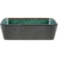 Bitz Schale Rectangular Black Green 28 x 21 cm (2-teilig)
