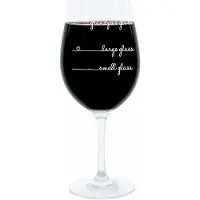 Glaskoch B. Koch jr. GmbH + Co. KG Leonardo Weinglas XL, Grandpas Glass Handwriting, Geschenk Stimmungsglas mit lustiger Gravur, Mood Wein Glas, 610ml