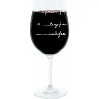 Glaskoch B. Koch jr. GmbH + Co. KG Leonardo Weinglas XL, Grandmas Glass Handwriting, Geschenk Stimmungsglas mit lustiger Gravur, Mood Wein Glas, 610ml
