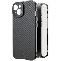 Black Rock Coque - - 00221252 - Rundumschutz 360 - Echtes Carbon - Kompatibel mit iPhone 15