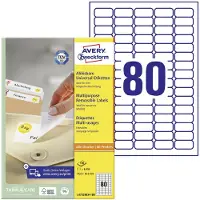 Avery-Zweckform Universal-Etiketten, 8000 Etiketten, 35,6 x 16,9 mm