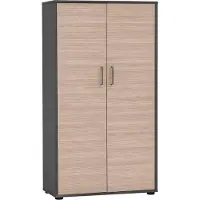 Schildmeyer "METZ, 2 Türen in Canello, Höhe 150 cm, 8 Fächer, MADE IN GERMANY" 1 Stk. tlg. Fronten in Canello, MADE IN GERMANY