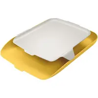 Leitz Briefkorb mit Organizer Cosy, für A4-Dokumente, stapelbar, gelb