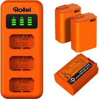 Rollei Set NP-FW50 3x Akkus und Ladergerät