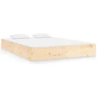 vidaXL Massivholzbett ohne Matratze 160x200 cm