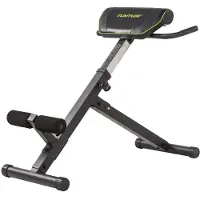 Tunturi Rückentrainer CT40, Hyperextension Bank, verstellbarer Roman Chair mit 7 Positionen, zusammenklappbar