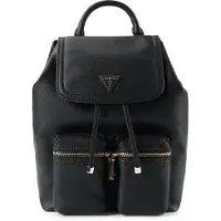GUESS Manhattan II großer Rucksack in Schwarz für Damen – 22 x 32 x 12 cm / Schwarz
