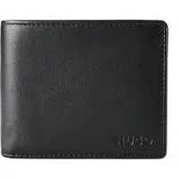 HUGO Geldbörse "Geldbörse Subway_Trifold", Herren, schwarz, Obermaterial: 100% Schafsleder sheepskin. Futter: 100% Polyester PES., Kleinlederwaren Geldbörse