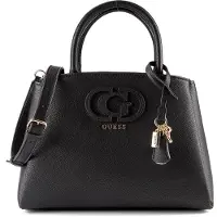 GUESS Isola Logo 3 Compartment Handbag In Black For Women – 30x14x23 CM / Black