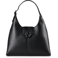 BOSS Genarbte Hobo Bag mit Double-B-Monogramm Grösse ONESI