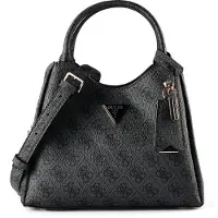 GUESS für Damen. HWSG6974050 Kleine Meridian II Carryall-Tasche in Dunkelgrau (OSFA), Schwarz, Lässig, Polyurethan