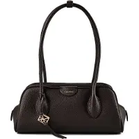 Calvin Klein Handtasche Emblem Trio Pebble LV04F3743G Braun