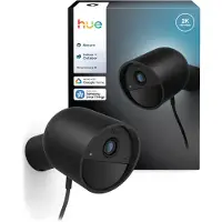 Philips Hue Secure Cam 2K Kabelgebunden Schwarz